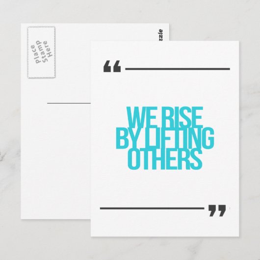 Inspirerend en motivatie koersen briefkaart (Voorkant / Achterkant)