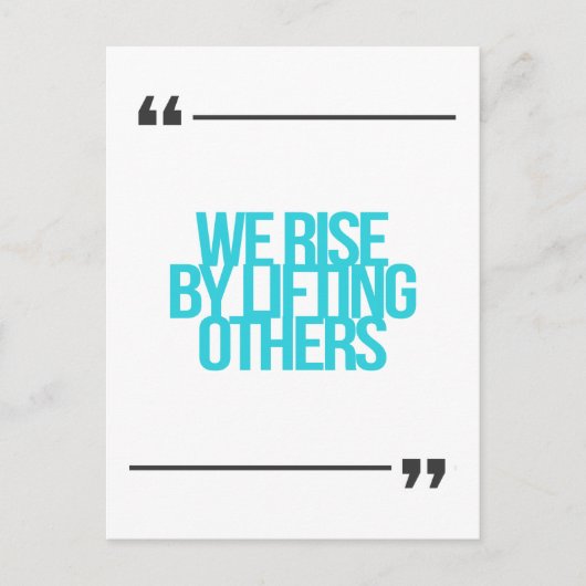 Inspirerend en motivatie koersen briefkaart (Voorkant)