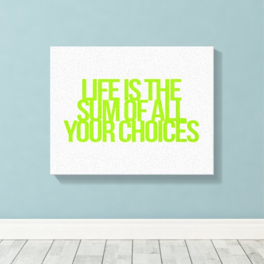 Inspirerend en motivatie koersen canvas afdruk (Insitu (Houten vloer))