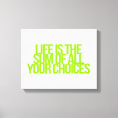 Inspirerend en motivatie koersen canvas afdruk (Voorkant)