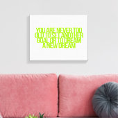 Inspirerend en motivatie koersen canvas afdruk (Insitu (Woonkamer))