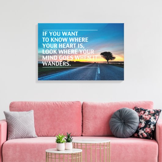 Inspirerend en motivatie koersen canvas afdruk (Insitu (Woonkamer))