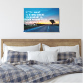 Inspirerend en motivatie koersen canvas afdruk (Insitu (Slaapkamer))