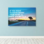 Inspirerend en motivatie koersen canvas afdruk (Insitu (Houten vloer))