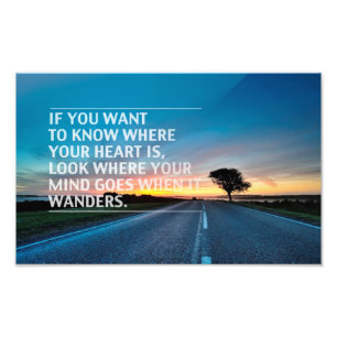 Inspirerend en motivatie koersen foto afdruk