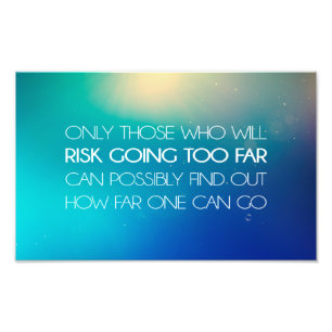 Inspirerend en motivatie koersen foto afdruk