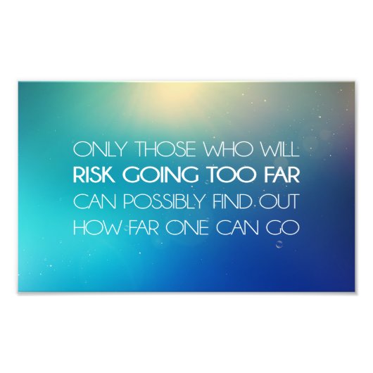 Inspirerend en motivatie koersen foto afdruk (Voorkant)