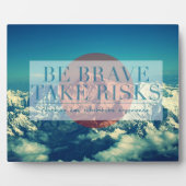 Inspirerend en motivatie koersen fotoplaat (Voorkant)