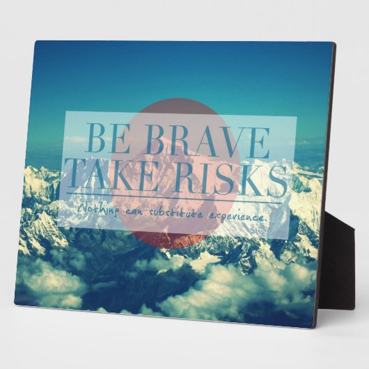 Inspirerend en motivatie koersen fotoplaat (Zijkant)