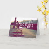 Inspirerend en motivatie koersen kaart (Gele Bloem)