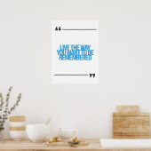 Inspirerend en motivatie koersen poster (Keuken)
