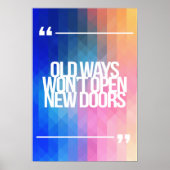 Inspirerend en motivatie koersen poster (Voorkant)