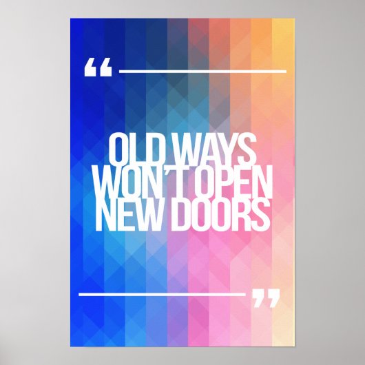 Inspirerend en motivatie koersen poster (Voorkant)