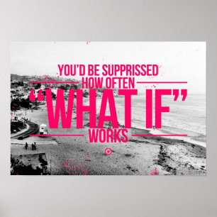 Inspirerend en motivatie koersen poster