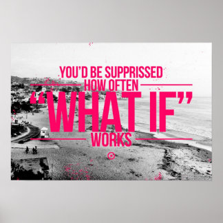 Inspirerend en motivatie koersen poster