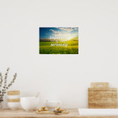 Inspirerend en motivatie koersen poster (Keuken)