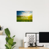 Inspirerend en motivatie koersen poster (Thuiskantoor)