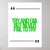 Inspirerend en motivatie koersen poster (Voorkant)