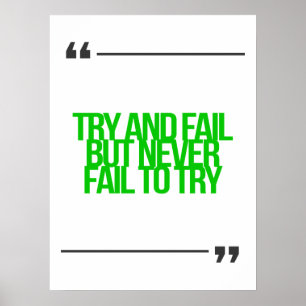 Inspirerend en motivatie koersen poster