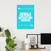 Inspirerend en motivatie koersen poster (Thuiskantoor)