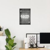 Inspirerend en motivatie koersen poster (Thuiskantoor)