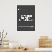 Inspirerend en motivatie koersen poster (Keuken)