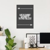 Inspirerend en motivatie koersen poster (Thuiskantoor)