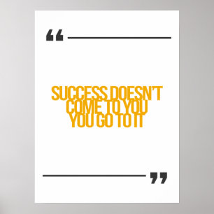 Inspirerend en motivatie koersen poster