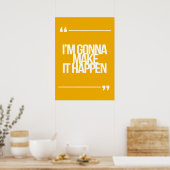 Inspirerend en motivatie koersen poster (Keuken)