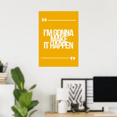 Inspirerend en motivatie koersen poster (Thuiskantoor)