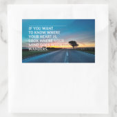 Inspirerend en motivatie koersen rechthoekige sticker (Tas)