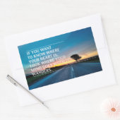 Inspirerend en motivatie koersen rechthoekige sticker (Envelop)