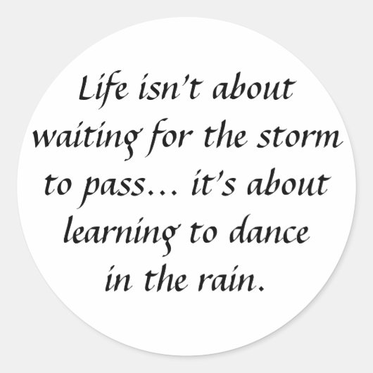 Inspirerend en motivatie koersen ronde sticker (Voorkant)