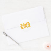 Inspirerend en motivatie koersen ronde sticker (Envelop)
