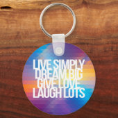 Inspirerend en motivatie koersen sleutelhanger (Voorkant)