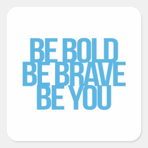 Inspirerend en motivatie koersen vierkante sticker