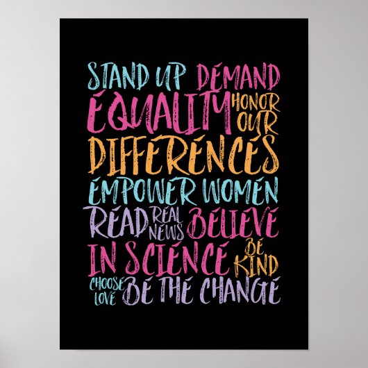 Inspirerend en Motivatie levensstandaard wijzigen Poster (Voorkant)