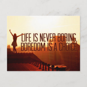 Inspirerend en motivatie noteringen briefkaart