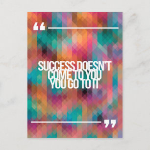 Inspirerend en motivatie noteringen briefkaart