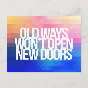 Inspirerend en motivatie noteringen briefkaart