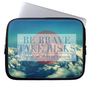 Inspirerend en motivatie noteringen laptop sleeve