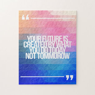 Inspirerend en motivatie noteringen legpuzzel