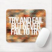 Inspirerend en motivatie noteringen muismat (Met muis)