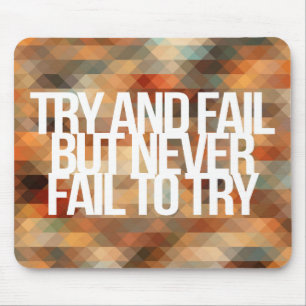Inspirerend en motivatie noteringen muismat