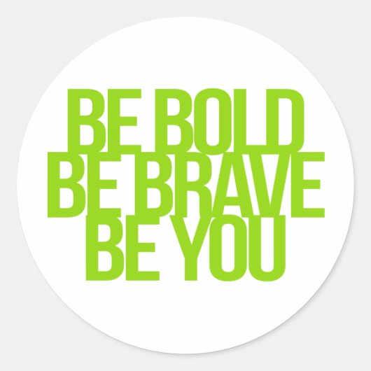 Inspirerend en motivatie noteringen ronde sticker (Voorkant)