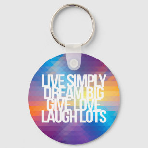 Inspirerend en motivatie noteringen sleutelhanger