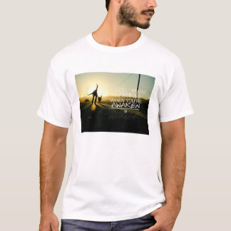 Inspirerend en motivatie noteringen t-shirt