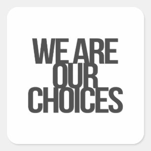 Inspirerend en motivatie noteringen vierkante sticker