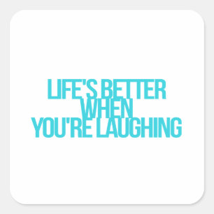 Inspirerend en motivatie noteringen vierkante sticker