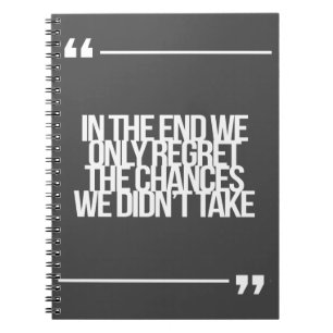 Inspirerend en motivatie prijsopgave notitieboek